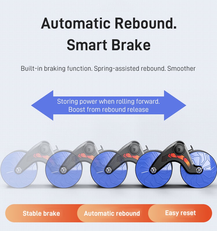 (Free shipping)Automatic rebound abdominal wheel